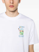 Casablanca Le Jeu Coloure Printed T-Shirt in White