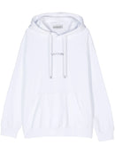 Lanvin Paris Loose Fit Logo Hoodie in White