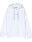 Lanvin Paris Loose Fit Logo Hoodie in White