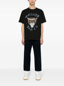 Kenzo Drawn Tiger Printed T-Shirt in Black