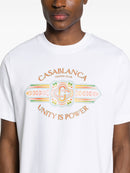 Casablanca Unity Is Power Printed T-Shirt in White