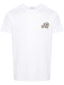 Moncler Double Logo Patch T-Shirt in White