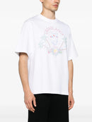 Casablanca Crayon Tennis Club Printed T-Shirt in White