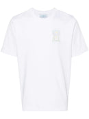 Casablanca Tennis Pastelle Printed T-Shirt in White