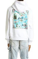 Amiri California Hawaiian Hoodie in White