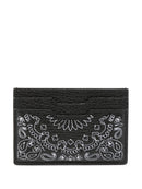 Amiri Pebbled Bandana Card Holder in Black