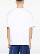 Casablanca Casa Beach Wave Printed Oversized T-Shirt in White