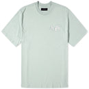 Amiri Staggered Logo T-shirt in Frosty Green