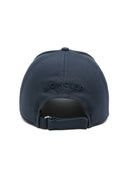 Moncler Gabardine Logo Cap in Navy