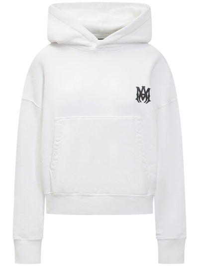 Amiri MA Core Logo Printed Hoodie in White