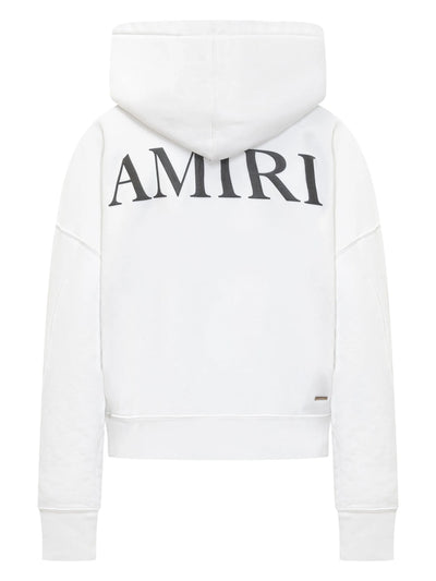 Amiri MA Core Logo Printed Hoodie in White