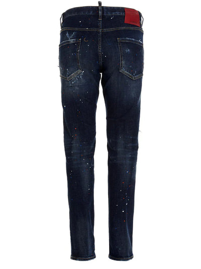 Dsquared2 Cool Guy Blue Cotton Jeans
