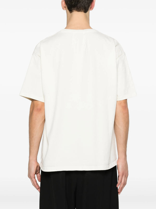 Rhude Script Printed T-Shirt in Vintage White