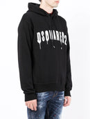 Dsquared2 Graffiti-print Paint Logo Hoodie in Black