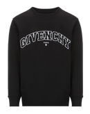 Givenchy Embroidered Logo Crewneck Sweatshirt in Black