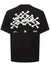 Amiri Hollywood Bones Stacked Logo T-Shirt in Black