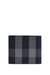 Burberry Checkered Bifold Wallet in Navy