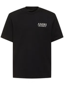 Amiri Hollywood Bones Stacked Logo T-Shirt in Black