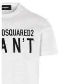 Dsquared2 I Can't Logo Printed T-Shirt in White