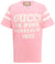 Gucci 25 Eschatology Logo Oversized Fit Pink T-Shirt S