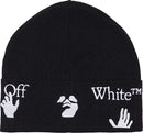 Off-White OW Logo Beanie Black