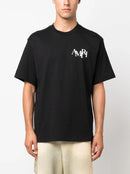 Amiri Staggered Logo T-Shirt in Black