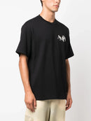 Amiri Staggered Logo T-Shirt in Black