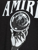 Amiri Crystal Ball Logo Printed Long Sleeve T-Shirt in Black