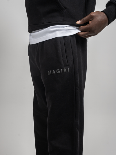 Magiri Core Puff Printed Joggers in Black