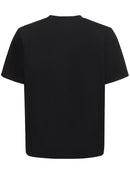 Casablanca Tennis Club Icon Printed Cotton T-Shirt Black