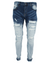 Magiri Cannes Gradient Faded Ripped Jeans in Blue