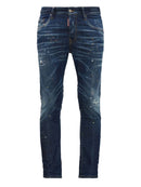 Dsquared2 Skater Paint Splatter Jeans in Blue