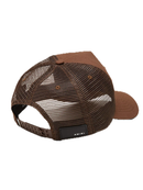 Amiri Records Wolf Logo Embroidered Cap in Acorn Brown
