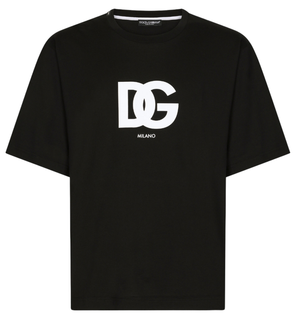 Dolce & Gabbana DG Milano Logo Print T-shirt in Black