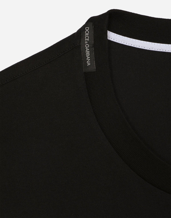 Dolce & Gabbana DG Milano Logo Print T-shirt in Black