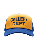 Gallery Dept Logo Trucker Cap in Navy Yellow