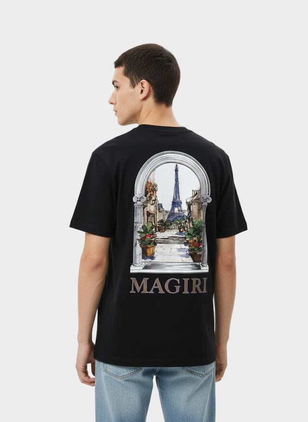 Magiri Archway Printed T-Shirt in Black