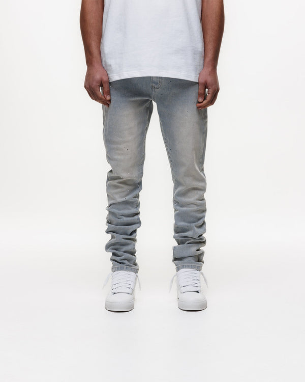 Magiri Indigo Painted Slim Jeans in Blue