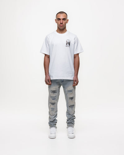 Magiri Indigo Ripped Slim Jeans in Blue