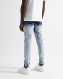 Magiri Cannes Gradient Faded Ripped Jeans in Blue