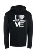 Love Moschino Iconic Bold Logo Hoodie in Black