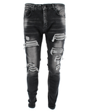 Magiri Nanterre Distressed Ripped Jeans in Grey