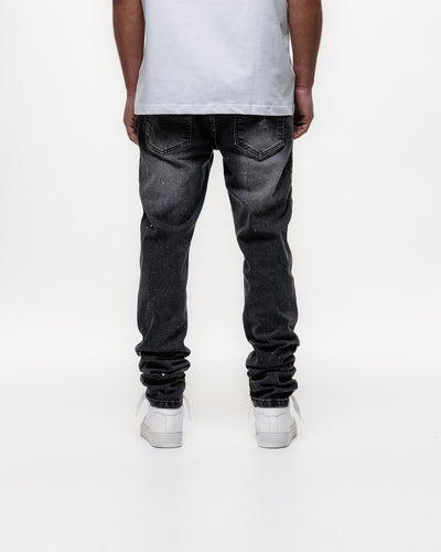Magiri Ombre Slim Jeans in Black