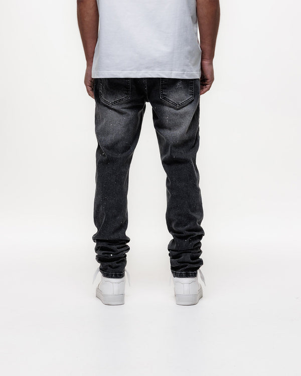 Magiri Ombre Slim Jeans in Black