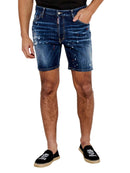 Dsquared2 Medium Easy Wash Marine Shorts Navy Blue W30