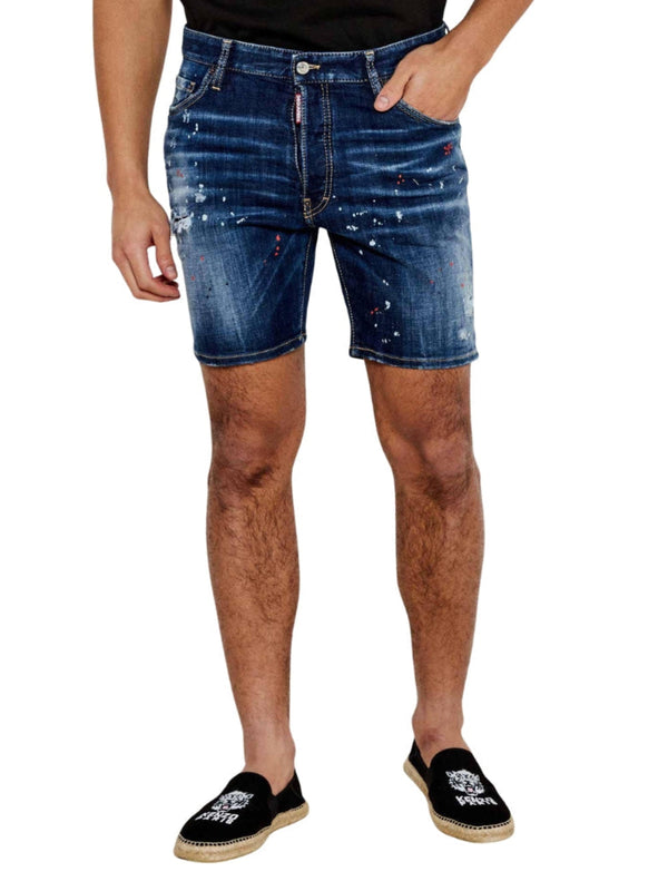 Dsquared2 Medium Easy Wash Marine Shorts Navy Blue W30