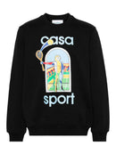 Casablanca Le Jeu Coloure Printed Sweatshirt in Black