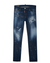 Dsquared2 Twinphony Paint Splattered Jeans Blue