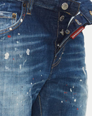 Dsquared2 DSQ2 Patch Ripped Skater Jeans in Blue