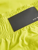 Amiri MA Logo Printed Swim Shorts in Yellow/Black